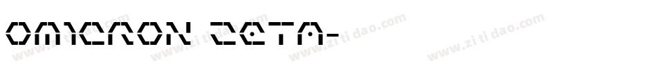 Omicron Zeta字体转换